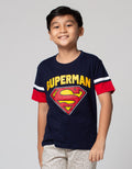 Character Superman Logo Kaos Anak Laki-laki