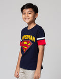 Character Superman Logo Kaos Anak Laki-laki