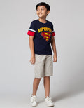 Character Superman Logo Kaos Anak Laki-laki