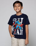 Character Short Sleeve T-Shirt Superman Fly Splash