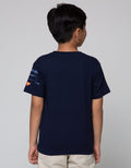 Character Short Sleeve T-Shirt Superman Fly Splash