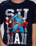 Character Short Sleeve T-Shirt Superman Fly Splash