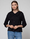 Connexion Long Sleeve Shirt Peterpan Collar