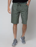 Nevada Short Pants Rib Bottom Print Slub