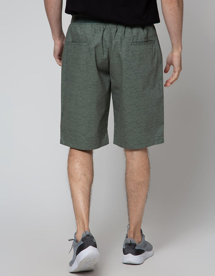 Nevada Short Pants Rib Bottom Print Slub