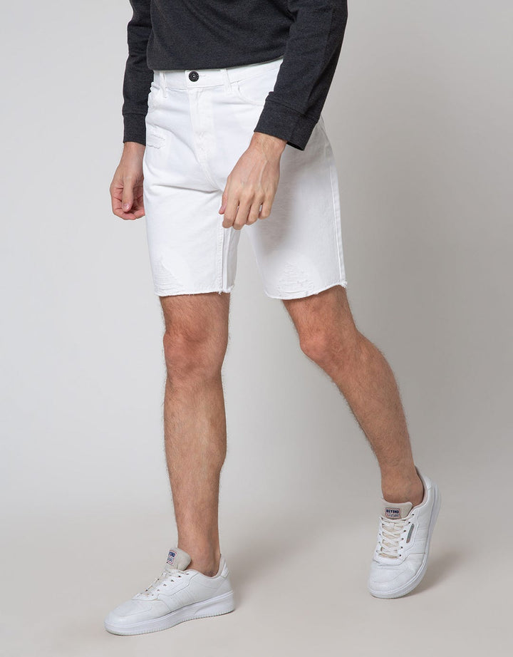 Nevada Denim Short Pants Ripped Color
