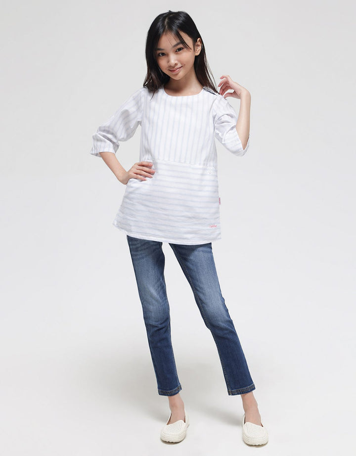 Cardinal Kids Girl Stripe Blouse Anak Perempuan