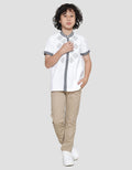 Cardinal Kids Boy Print Motif Kemeja Koko Anak Laki-Laki