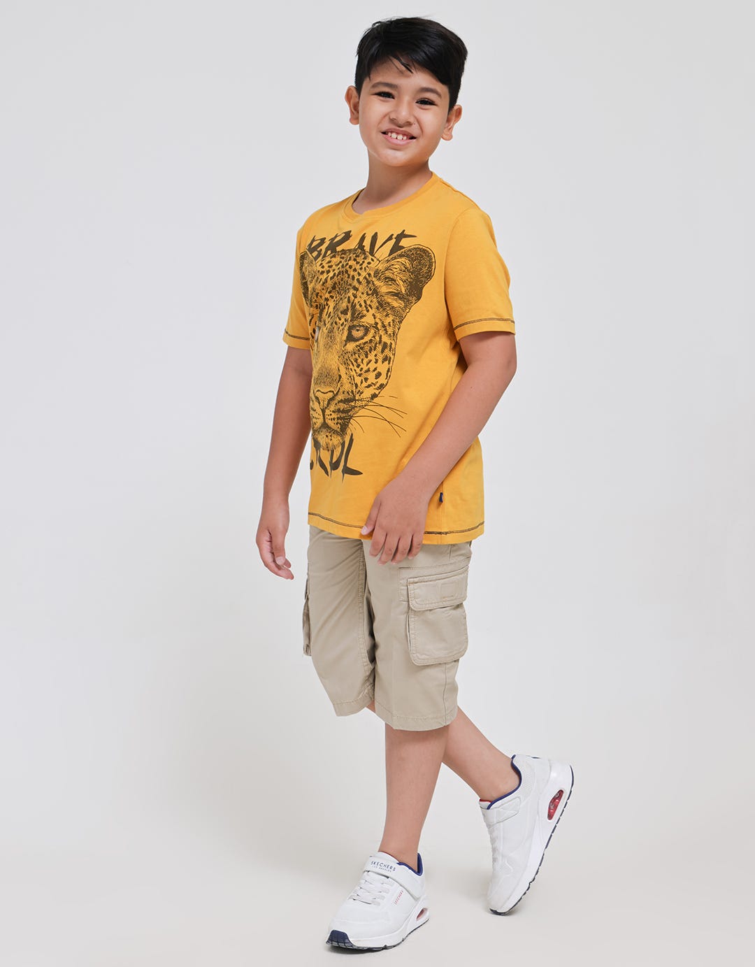 Cardinal Kids Boy Kaos Lengan Pendek Print Tiger
