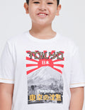 Cardinal Kids Boy Short Sleeve T-Shirt Tokyo Print