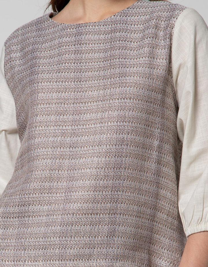 STRETCH LINEN BLOUSE