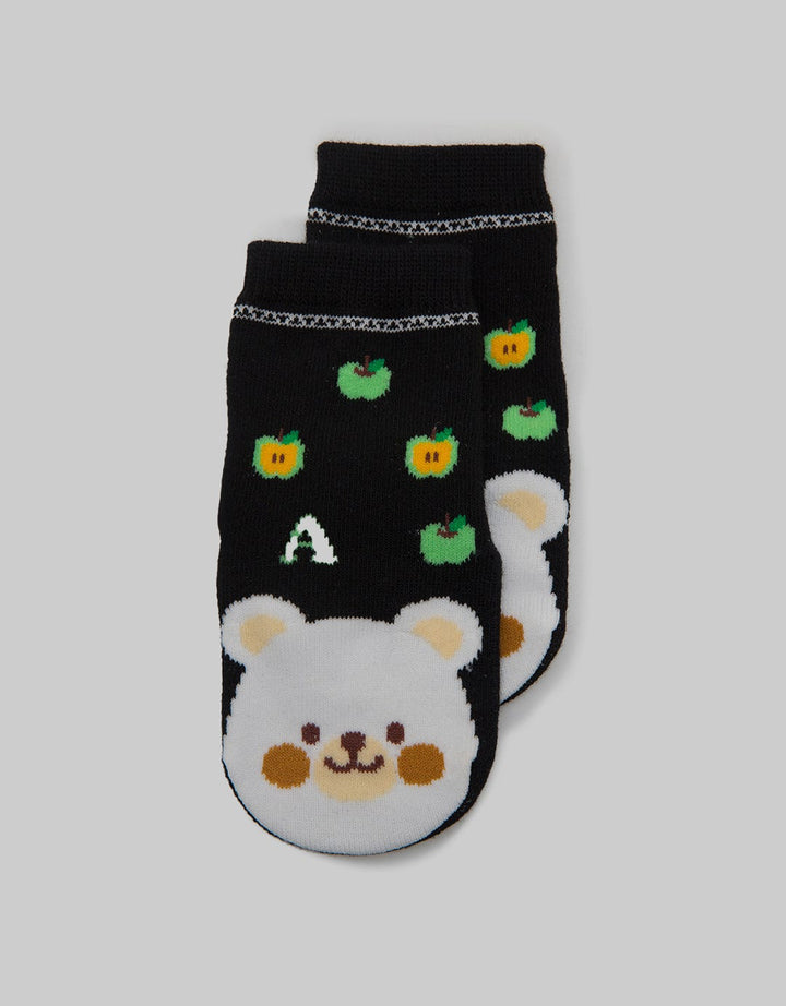 Pipiniko Socks Boys Bear Apple Anti Slip