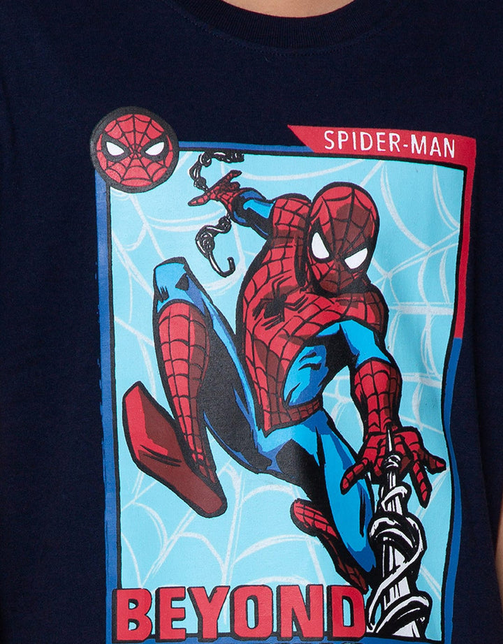 Marvel T-Shirt Print Spiderman Beyond Amazing Jump