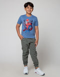 Marvel Stand City Spiderman Kaos Anak Laki-Laki