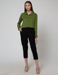Connexion Capri Pants Twill Stretch With Back Pocket