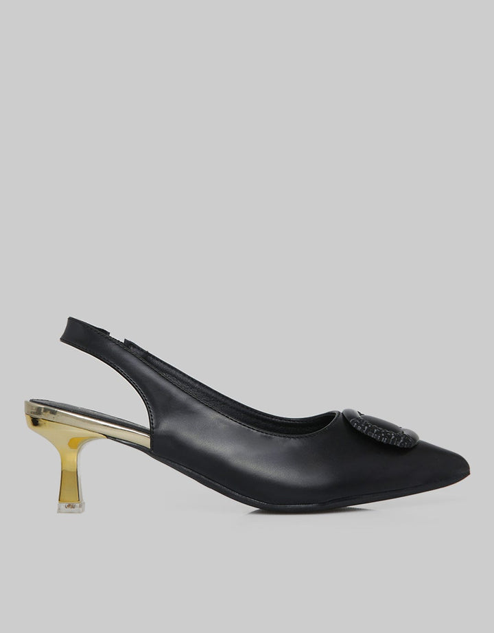 Laviola Heels Wanita Detail Buckle
