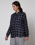 Cardinal Girl Kemeja Plaid Motif