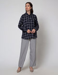 Cardinal Girl Kemeja Plaid Motif