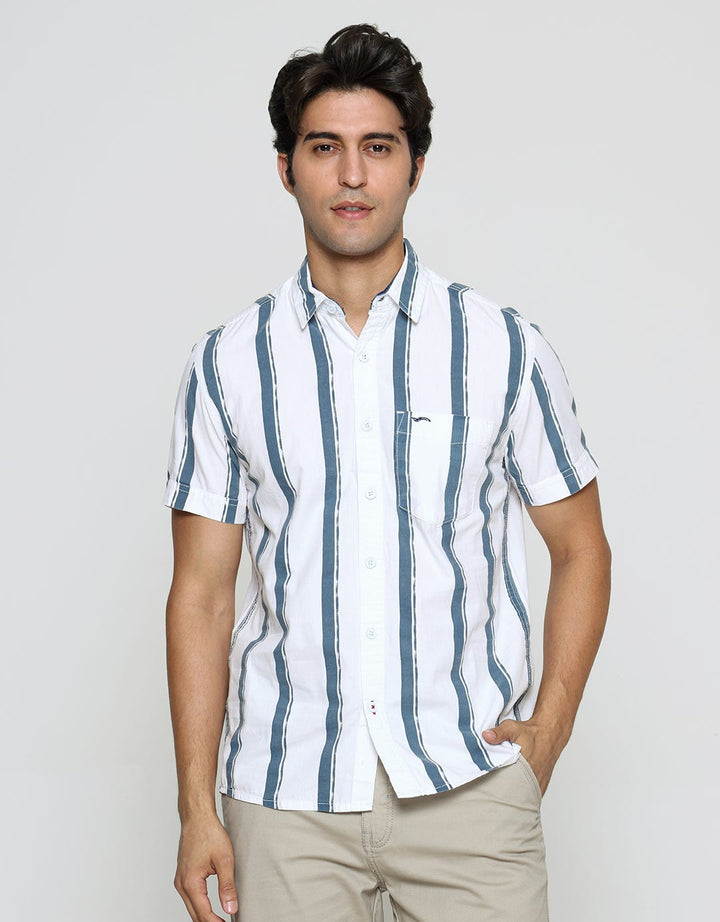 Cardinal Jeans Stripe Casual Men's Shirt