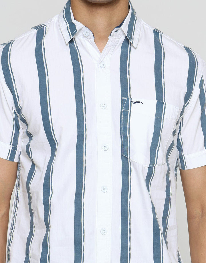 Cardinal Jeans Stripe Casual Men's Shirt