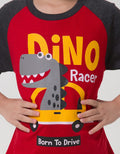 Little M Top Bottom Dino Racer Boys Suit