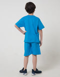 Little M Top Bottom Shark Splash Setelan Anak laki-laki
