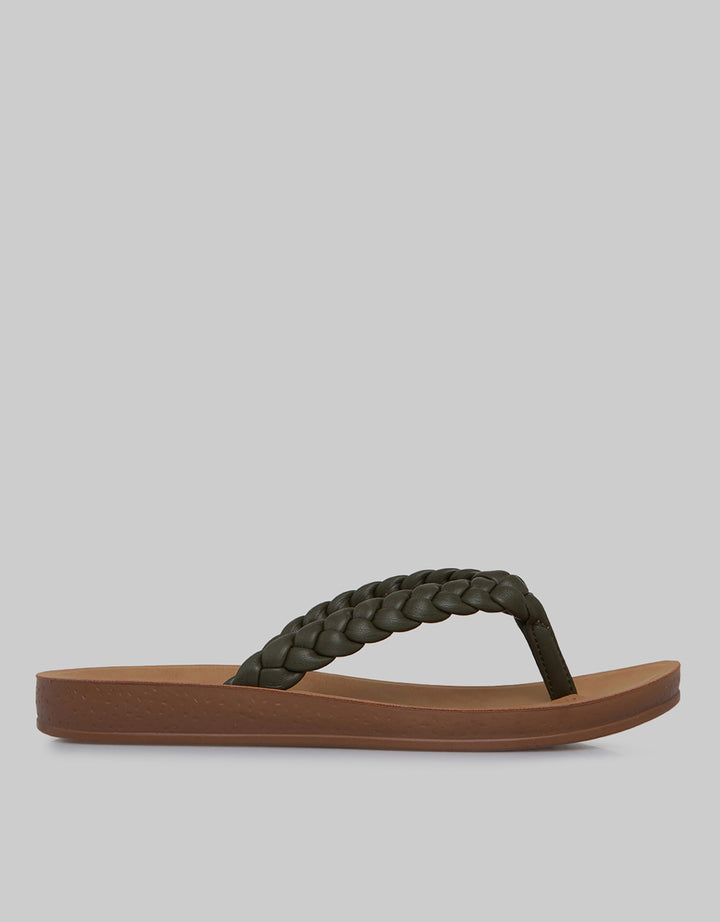 St. Yves Braid Strap Women's Flip Flops
