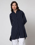 Cardinal Femme Kemeja Garis Wanita