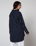 Cardinal Femme Kemeja Garis Wanita
