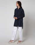 Cardinal Femme Kemeja Garis Wanita