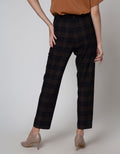 Cardinal Femme Celana Slimfit 7/8 Plaid Motif