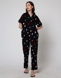 Nevada Short Sleeve Pyjama Pants Colourful Oval