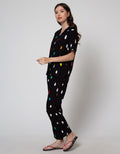 Nevada Short Sleeve Pyjama Pants Colourful Oval