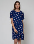 Nevada Short Sleeve Midi Dress Blushy Meow