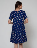 Nevada Short Sleeve Midi Dress Blushy Meow