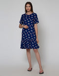 Nevada Short Sleeve Midi Dress Blushy Meow