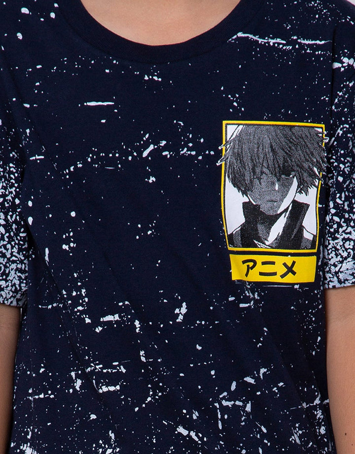 Nevada Short Sleeve T-Shirt Anime Boy Logo