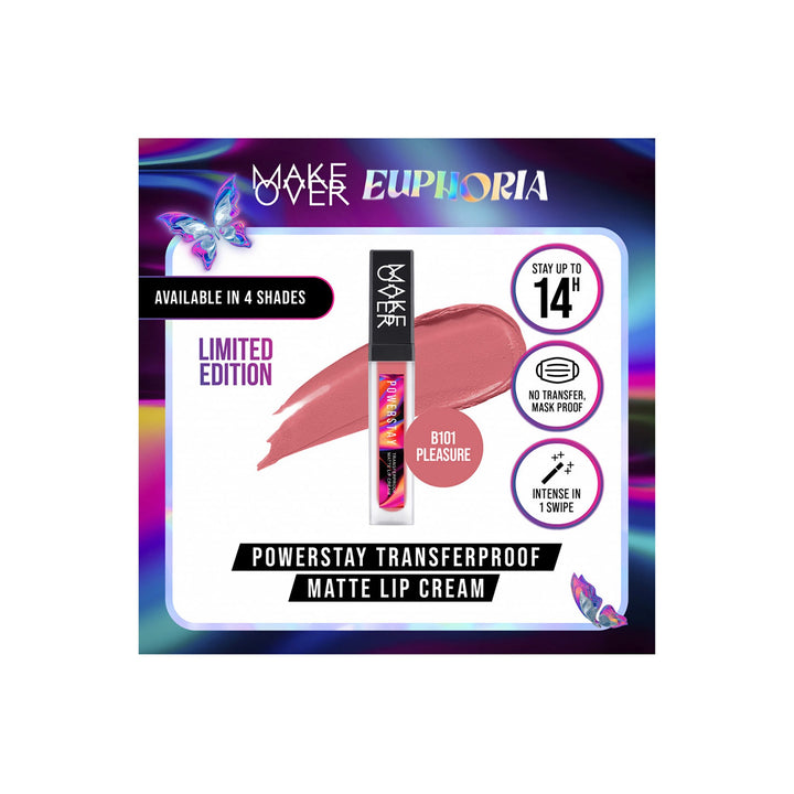 Make Over Powerstay Transferproof Matte Lip Cream Pleasure 7 G