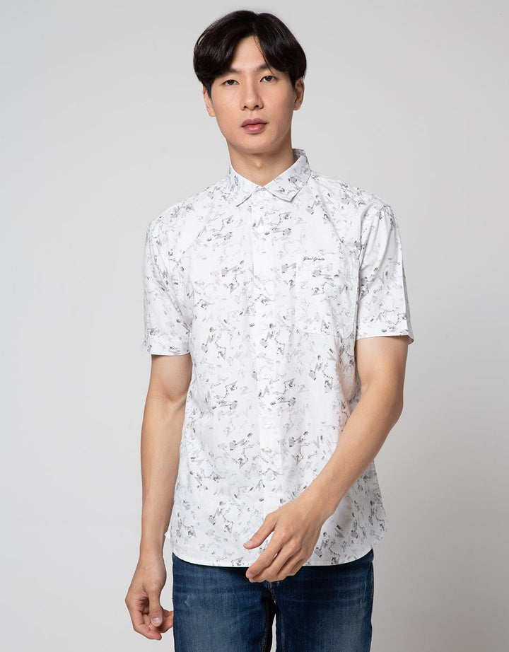 Giani Gracio Textured Print Kemeja Pria
