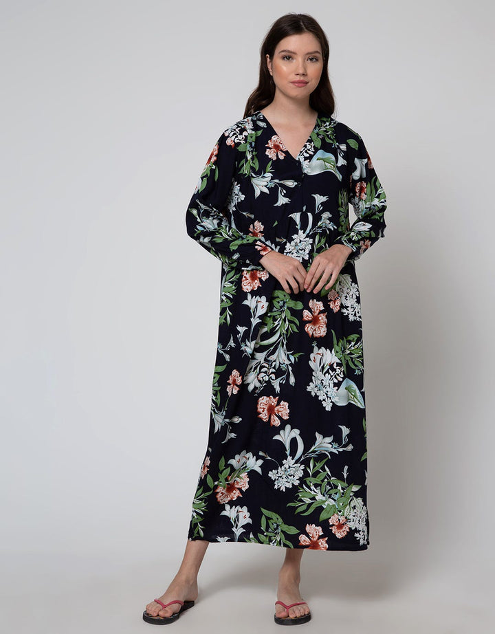St. Yves Magnolia Champaca Maxi Dress Wanita