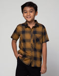 Nevada Short Sleeve Shirt Poplin Fullprint Check