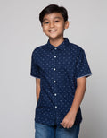 Nevada Short Sleeve Shirt Print Triangle Poplin