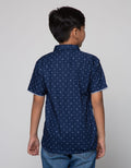 Nevada Short Sleeve Shirt Print Triangle Poplin