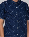 Nevada Short Sleeve Shirt Print Triangle Poplin