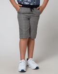 Nevada Short Woven Motif Checks Yarn Dyed