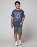 Nevada Short Woven Motif Checks Yarn Dyed