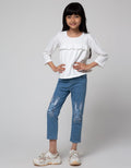 Little M Ruffle Kaos Anak Perempuan