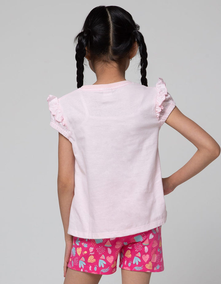 Little M Set T-Shirt And Short Strawberry