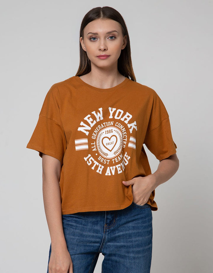 Nevada Short Sleeve T-Shirt Boxy New York 15Th Avenue
