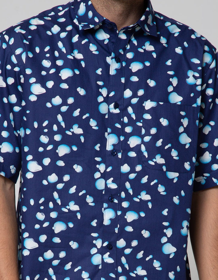 Cole Short Sleeve Shirt Print Regular